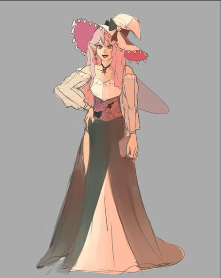 Fairy OC conceptual drawing
