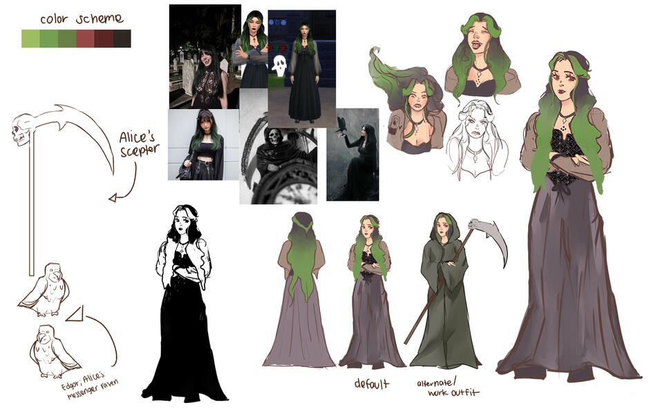 character reference sheet